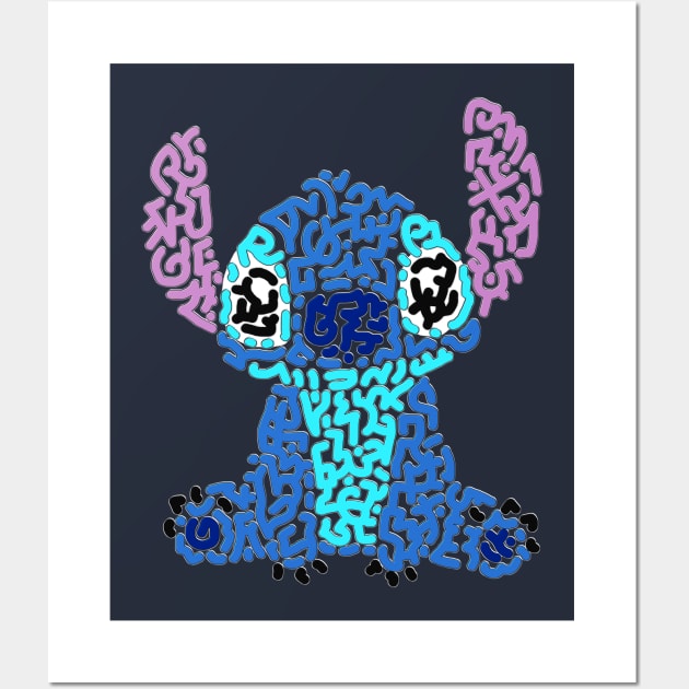 Stitch Wall Art by Karotene